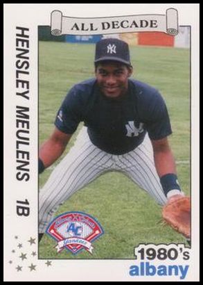 1990 Best Albany Yankees All Decade 23 Hensley Meulens